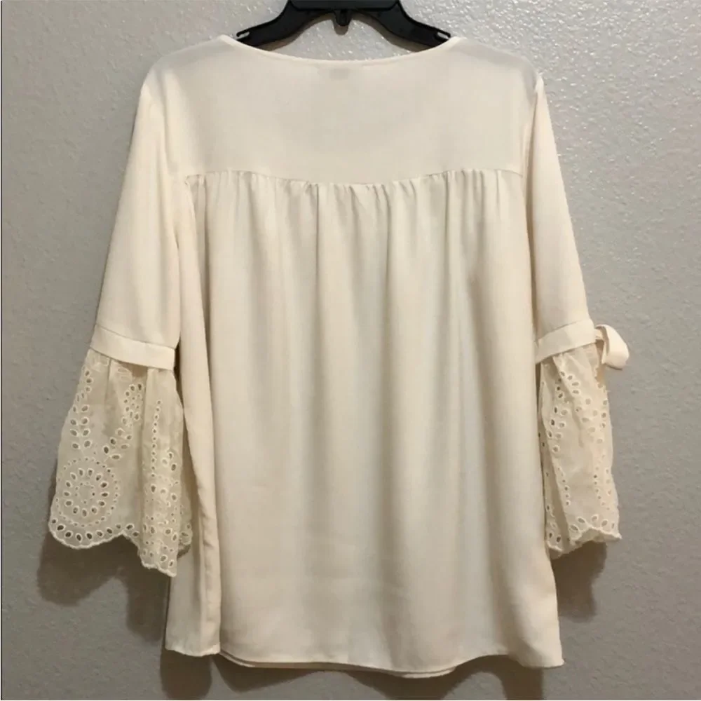 Loft Off White Blouse size M